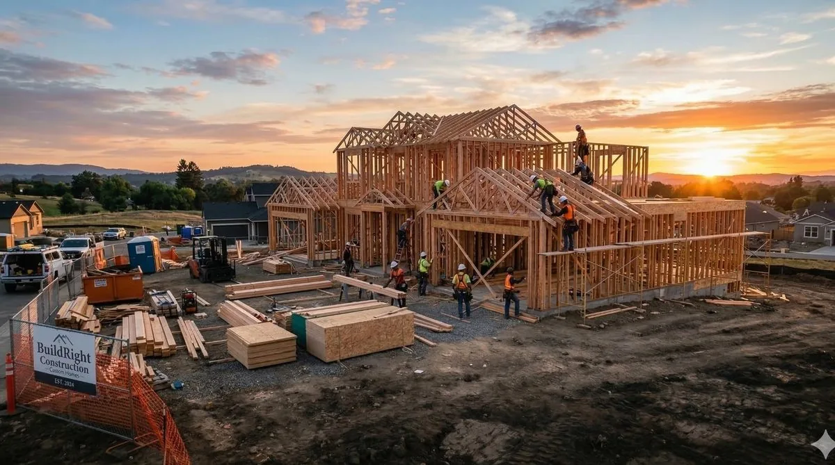 BuildRight construction demo website concept